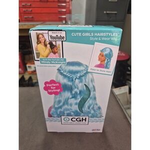 Cute Girls Hairstyles Style & Wear Wig Mindy‎ McKnight Blue New in Box